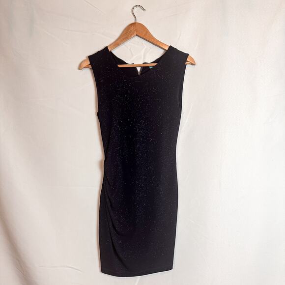3 FOR $50! 🎁 ALICE + OLIVIA Navy Blue Bodycon Glitter Shift Dress Sz. 4 - Picture 3 of 7